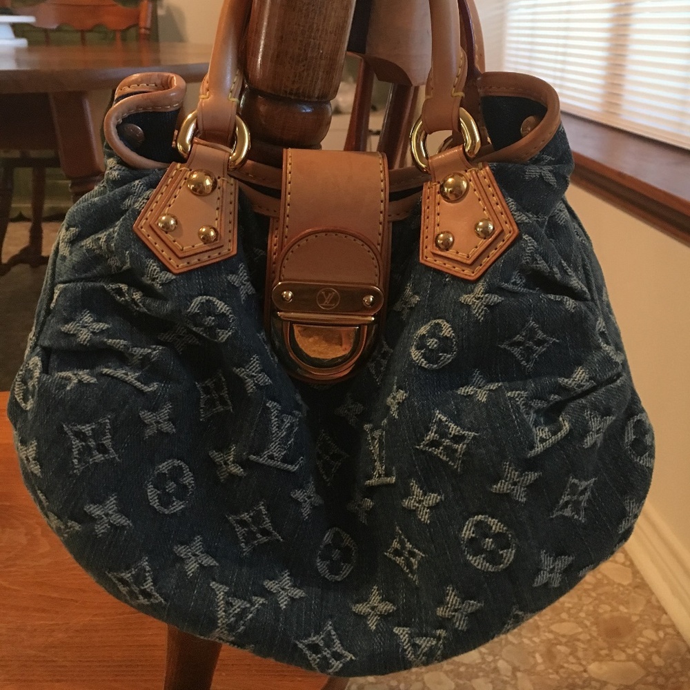 Louis Vuitton Monogram Denim Pleaty